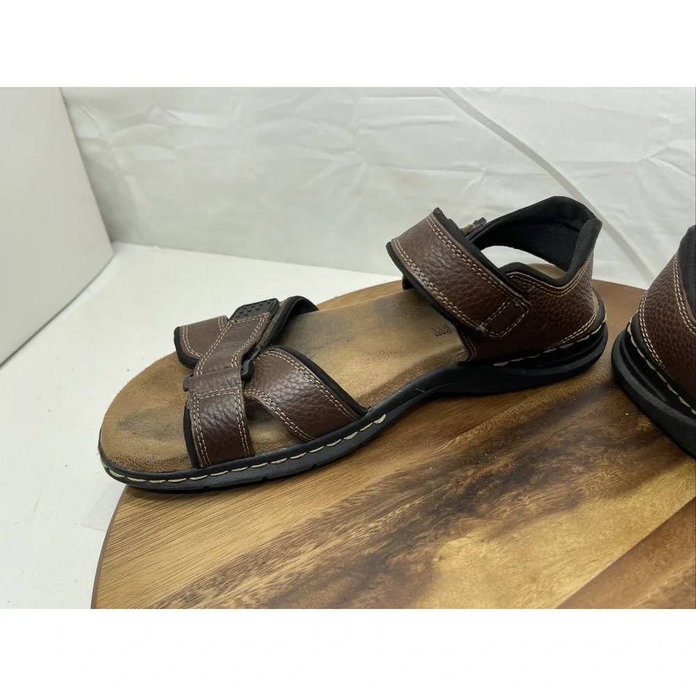 Dr Scholl's Sandals‎ Men's Size 11 Graven Brown Leather Sandals